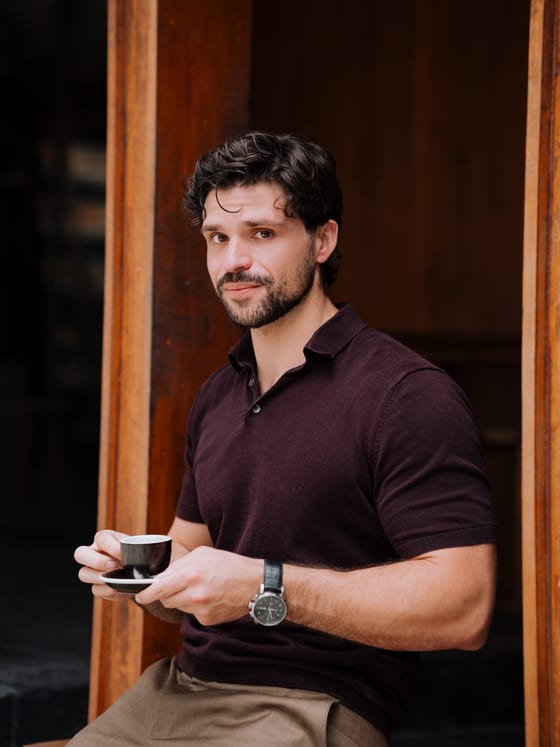 Clément, founder of Core Axis, in Hakone